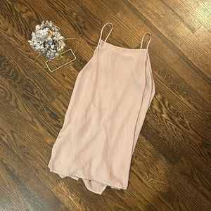 Mauve spaghetti string tank top